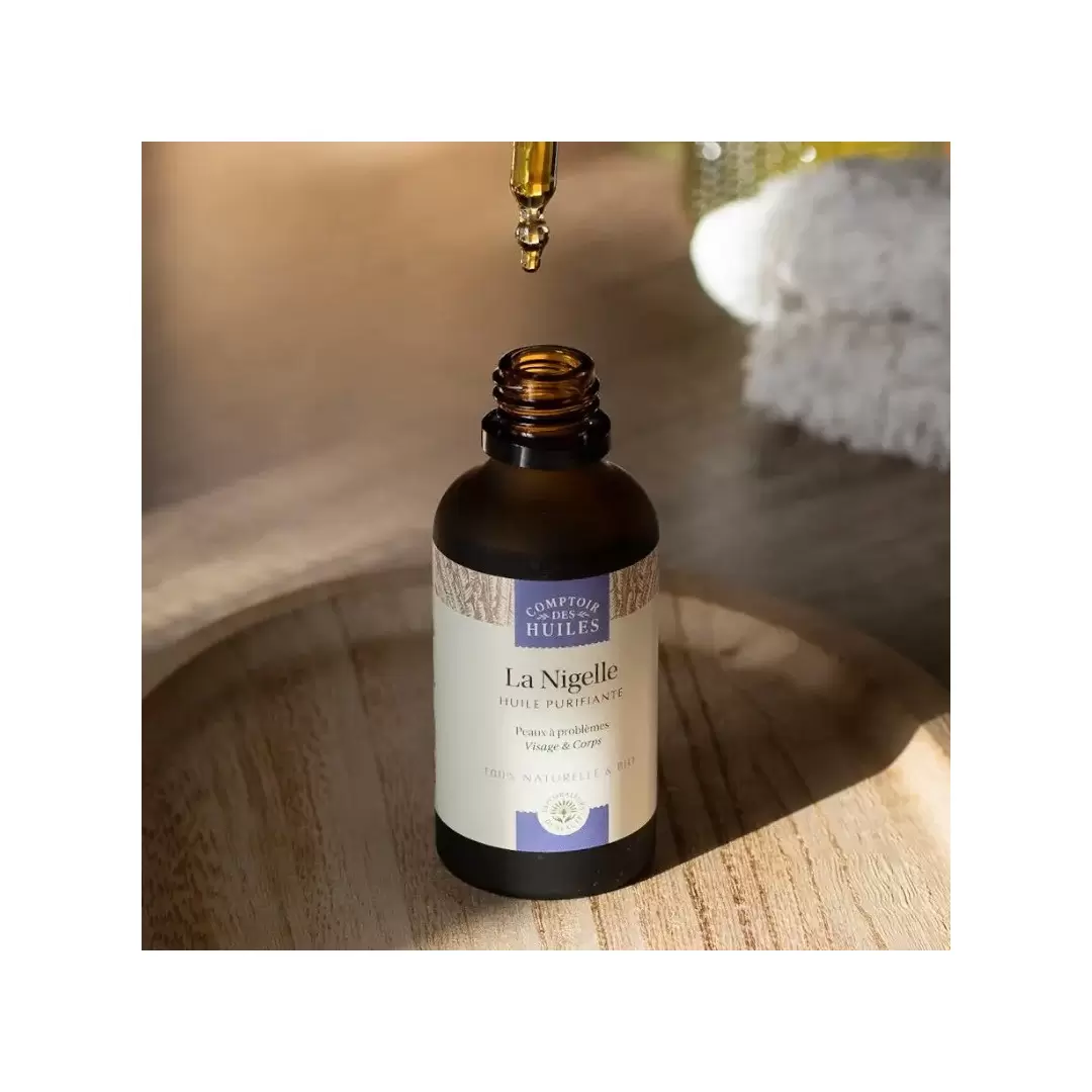 Huile de nigelle bio purifiante | Comptoir des Huiles