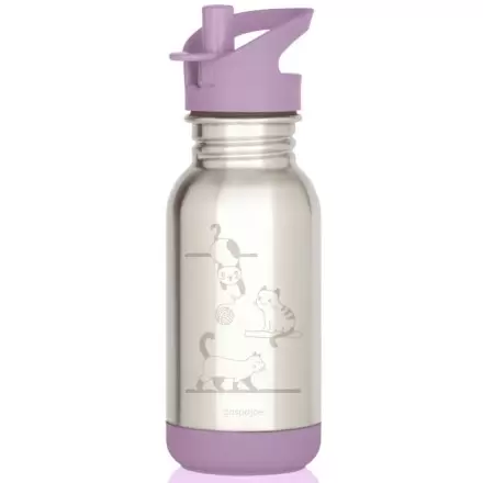 Gourde inox pour enfants Loopy Chatons 400ml - Inox 18/8 - Gaspajoe