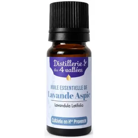 Huile Essentielle Lavande Aspic Sauvage Bio 10ml | Distillerie des 4 Vallées