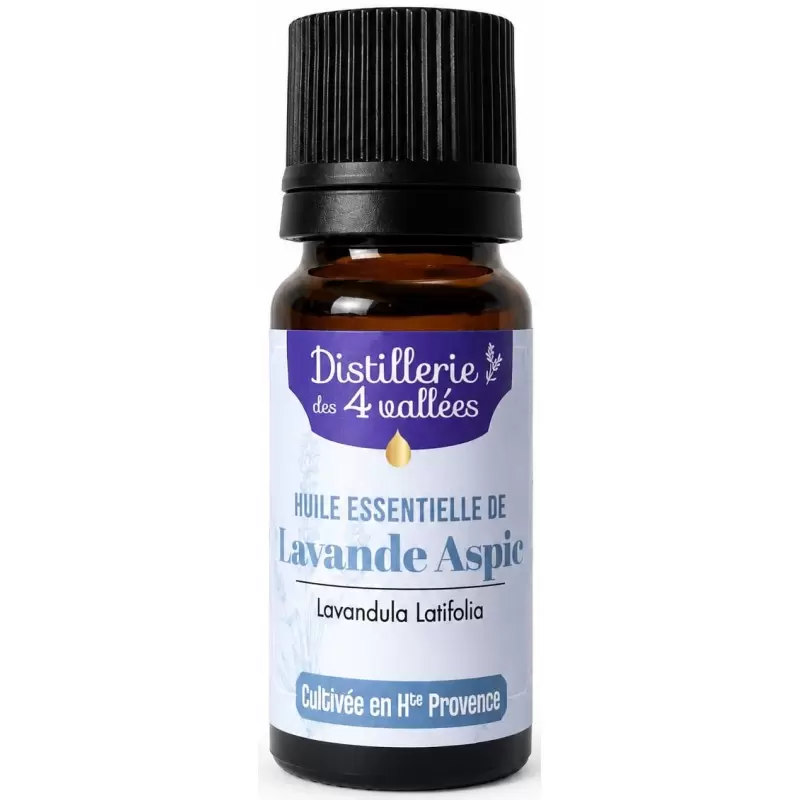 Huile Essentielle Lavande Aspic Sauvage Bio 10ml | Distillerie des 4 Vallées