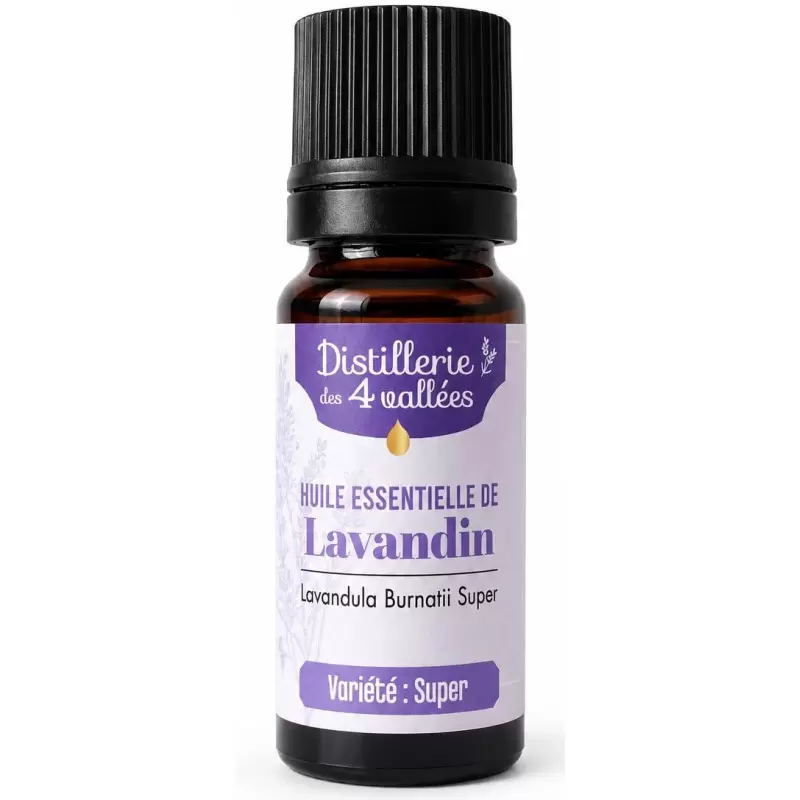 Huile Essentielle Lavandin Super Bio de la Drôme 10ml | Distillerie des 4 Vallées