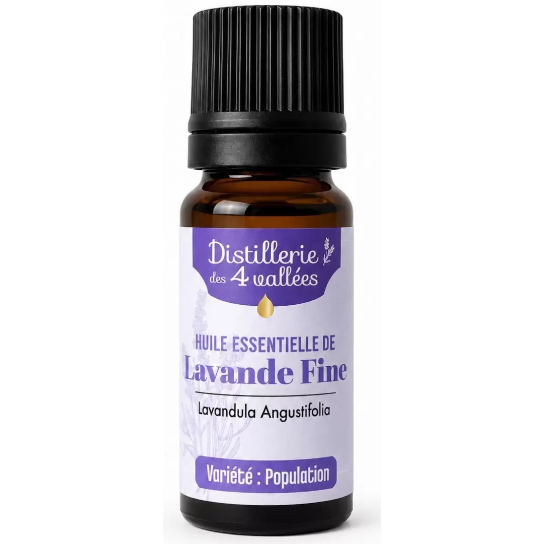 Huile Essentielle de Lavande Fine de Population de la Drôme 10ml | Distillerie des 4 Vallées