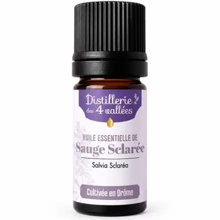 Huile Essentielle Sauge Sclarée Bio de la Drôme 5ml | Distillerie des 4 Vallées