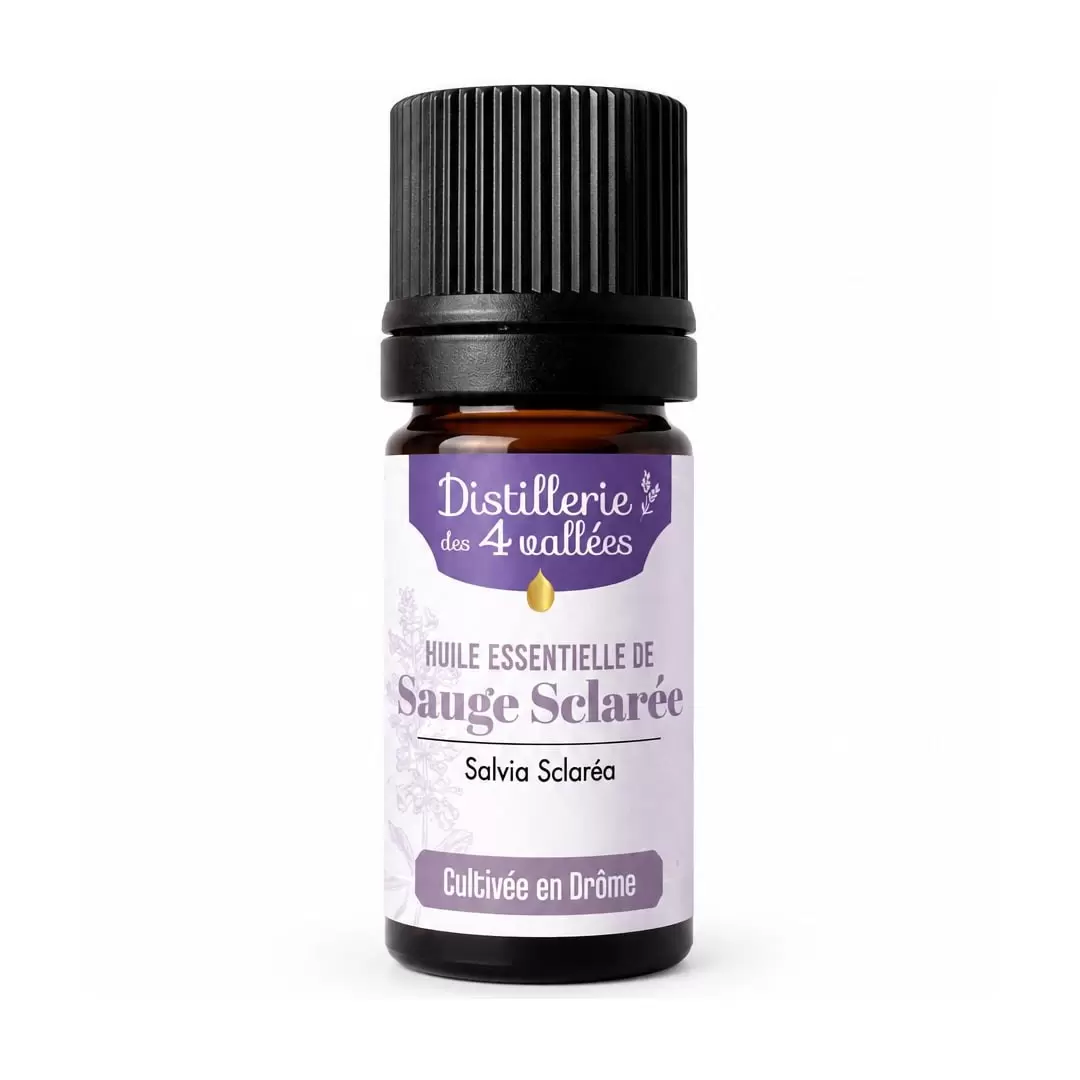 Huile Essentielle Sauge Sclarée Bio de la Drôme 5ml | Distillerie des 4 Vallées