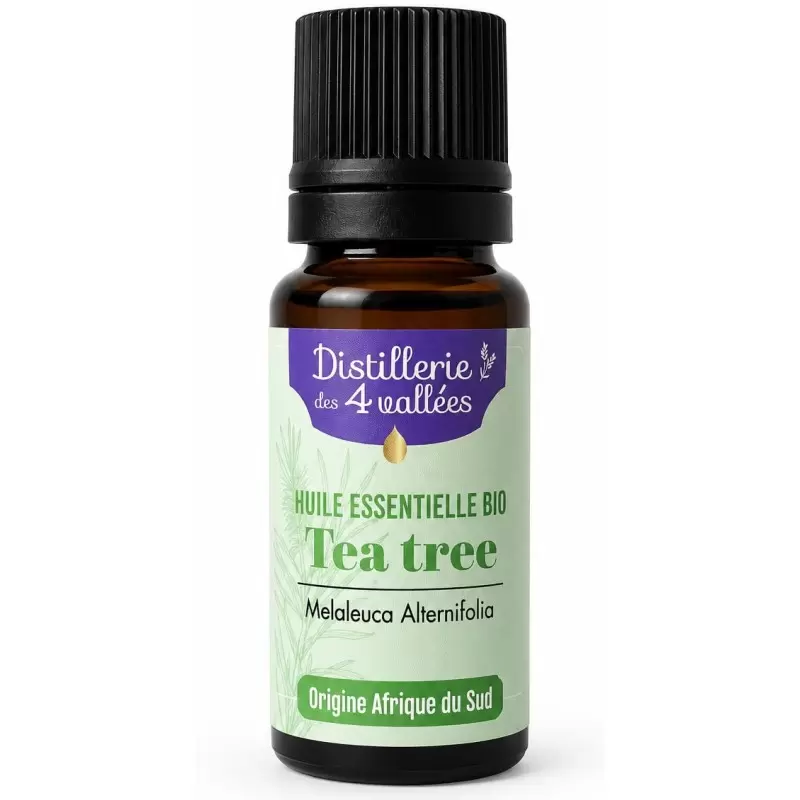 Huile Essentielle Tea Tree Bio 10ml | Distillerie des 4 Vallées