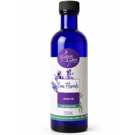 Eau Florale de Lavande Fine de la Drôme 100% Pure 200ml | Distillerie des 4 Vallées