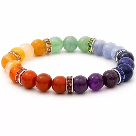 Bracelet 7 chakras en pierres naturelles