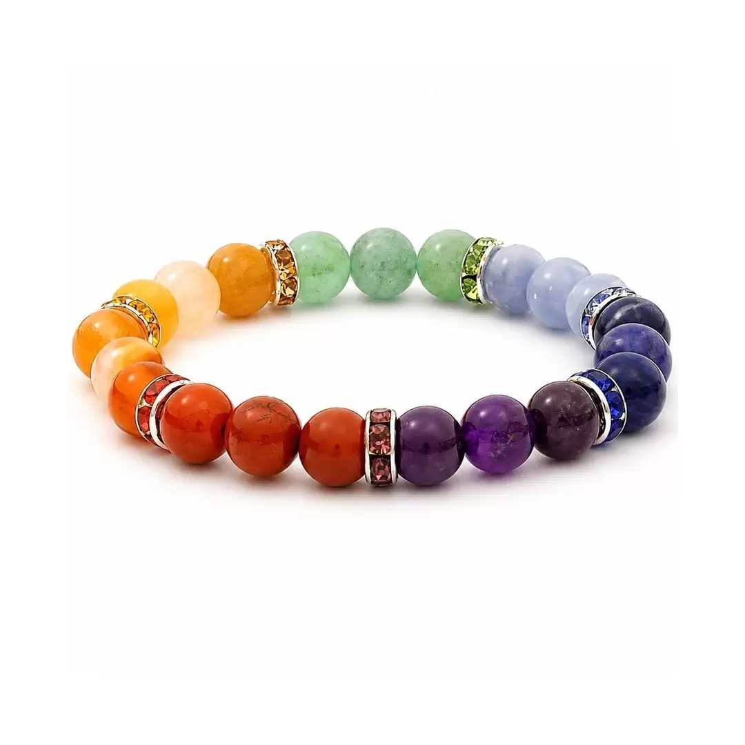 Bracelet 7 chakras en pierres naturelles