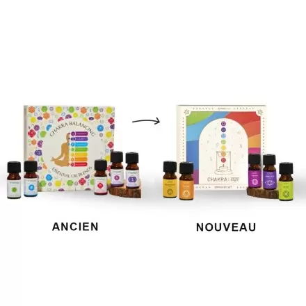 Coffret équilibrage des 7 Chakras - synergies d'huiles essentielles