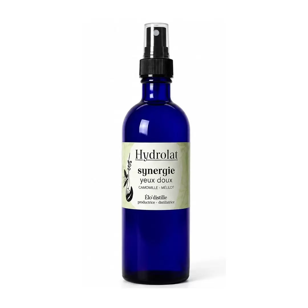 Synergie Yeux Doux Bio de l'Aveyron - Hydrolat Camomille & Mélilot | Élo'Distille