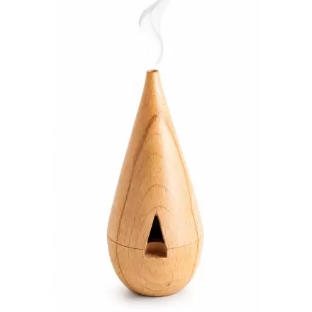 Brûleur à cônes d'encens en bois de hêtre | Fabrication artisanale