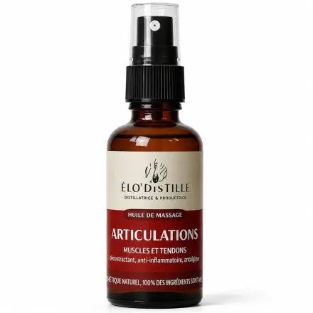 Huile de Massage Articulations Bio - Muscles & Tendons| Élo'Distille