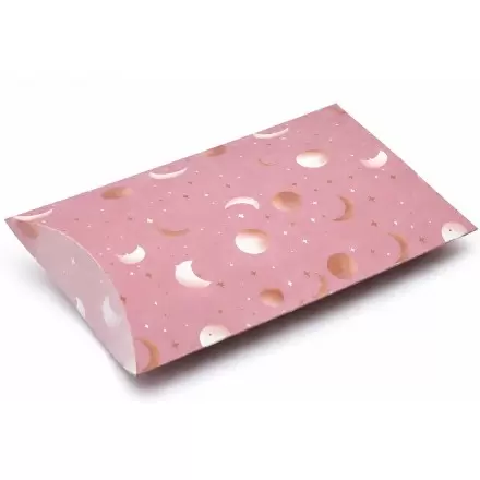 Boîte cadeau carton rose Lune & étoiles – Emballage cadeau
