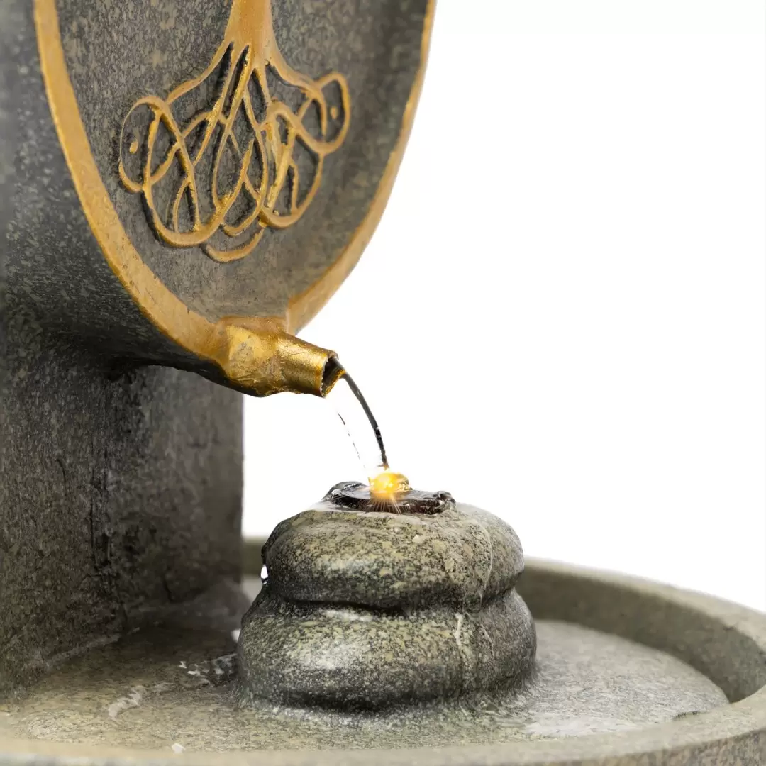 Fontaine d'intérieur zen Arbre de Vie avec LED – 30 cm