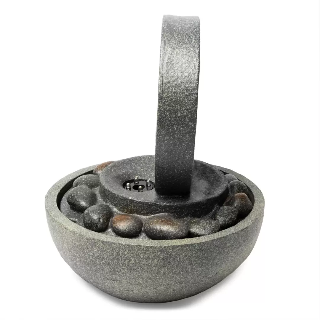 Fontaine d'intérieur zen Fleur de Vie avec LED – 26 cm
