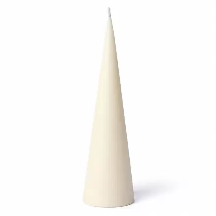 Bougie conique sapin ivoire – Cire végétale naturelle