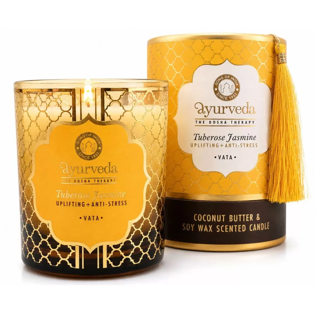 Bougie ayurvédique Jasmin & Tubéreuse - Vata - Song of India