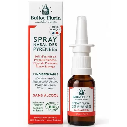 Spray Nasal des Pyrénées Bio à la Propolis blanche | Ballot-Flurin
