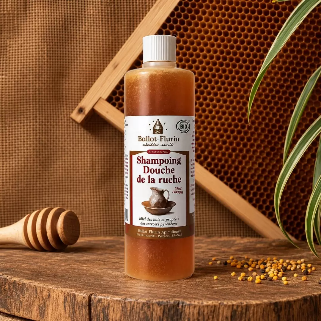 Shampoing Douche 3 en 1 Bio Miel & Propolis - 500ml | Ballot-Flurin