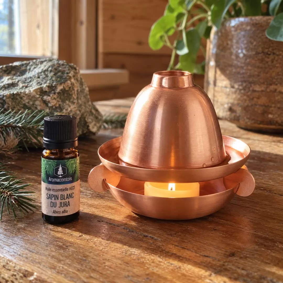 Brûle-Parfum en Cuivre Pur – Diffuseur d'Huiles Essentielles
