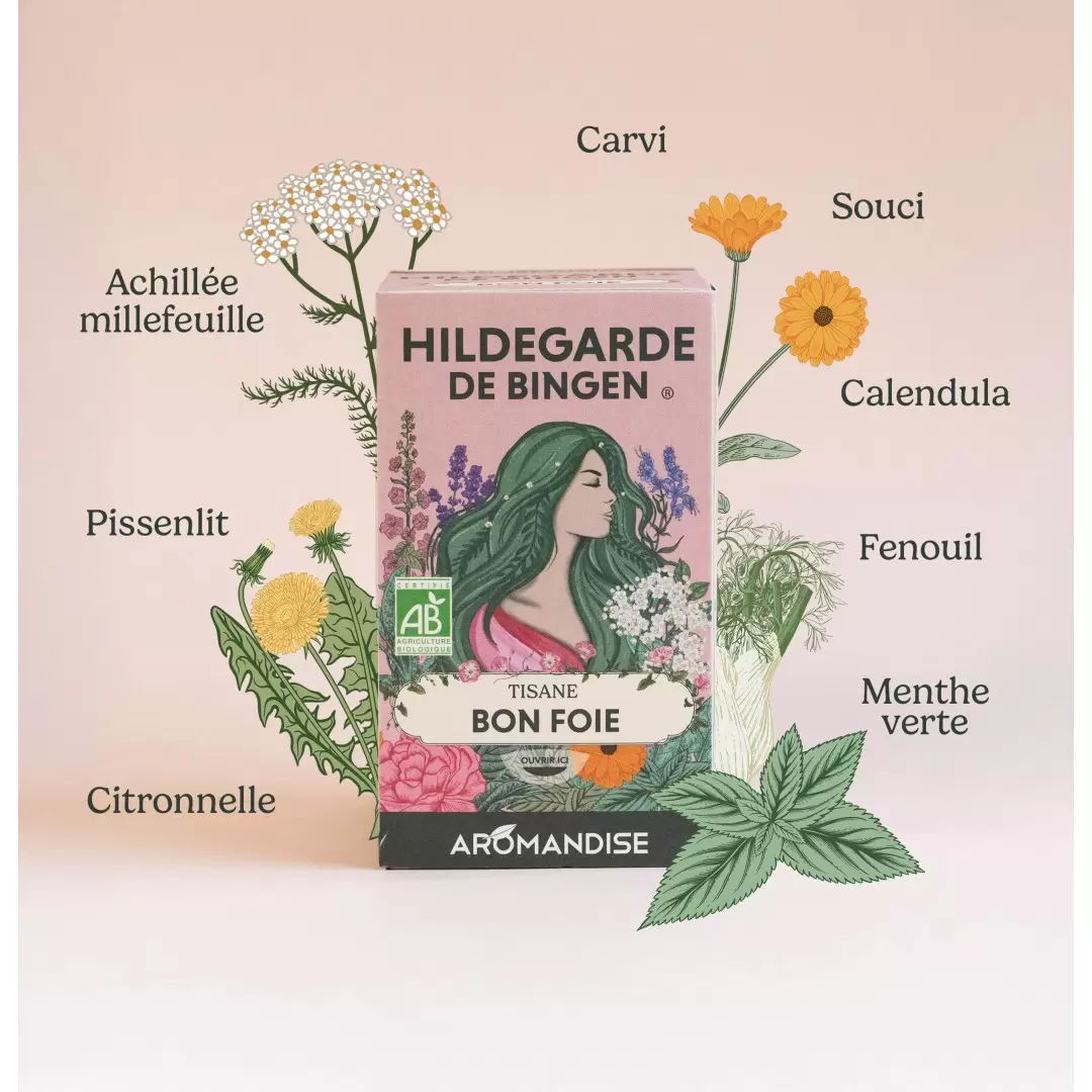 Tisane Bon Foie Bio Hildegarde de Bingen | Aromandise