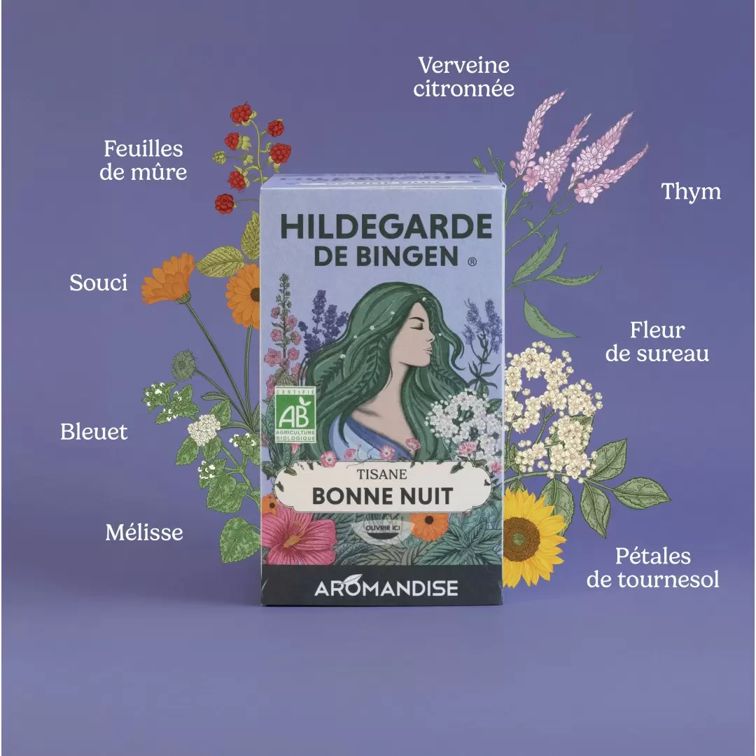 Tisane Bonne Nuit Bio Hildegarde de Bingen | Aromandise