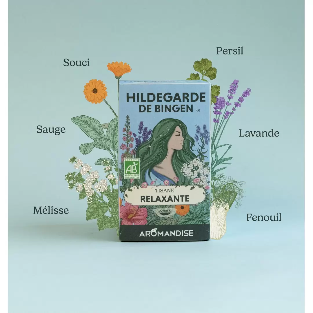 Tisane Relaxante Bio Hildegarde de Bingen | Aromandise