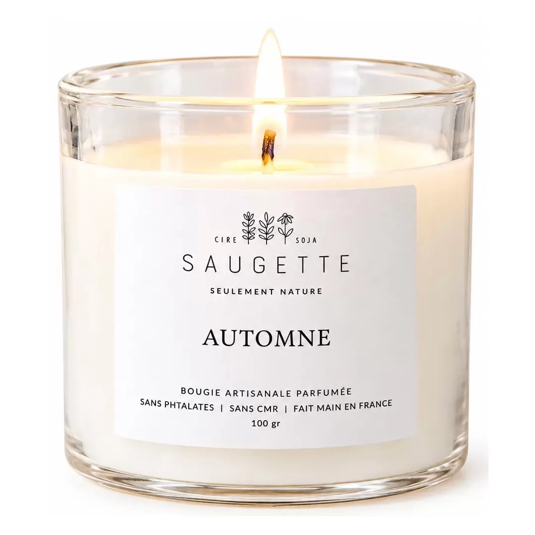 Bougie Parfumée & Artisanale Automne - Saugette