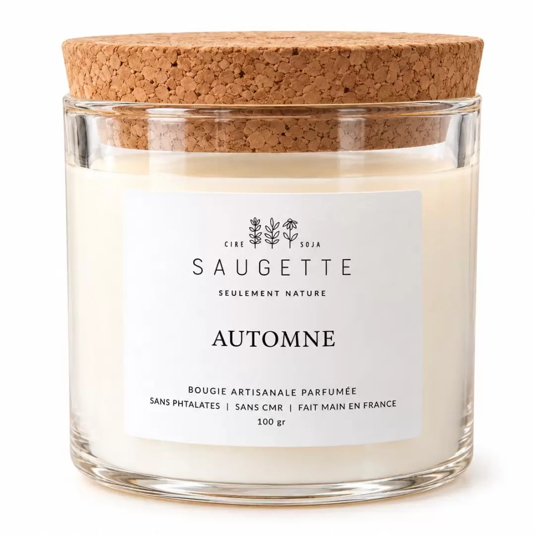 Bougie Parfumée & Artisanale Automne - Saugette