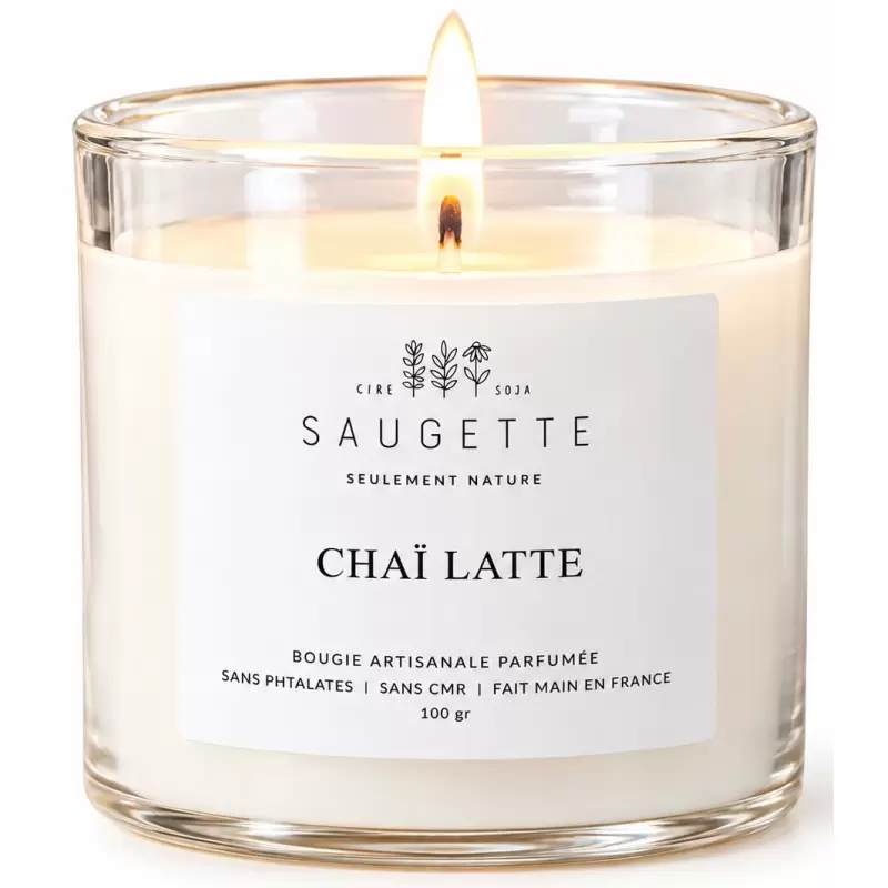 Bougie Chai Latte - Parfumée & Artisanale - Saugette
