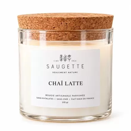 Bougie Chai Latte - Parfumée & Artisanale - Saugette