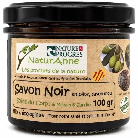 Savon noir BIO à l'huile d'olive - Artisanal & Français - NaturAnne