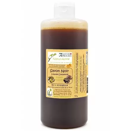 Savon Noir Liquide Bio Concentré 40% – Artisanal & Français | NaturAnne