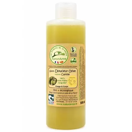Savon de Castille Liquide Bio à l'Olive | NaturAnne