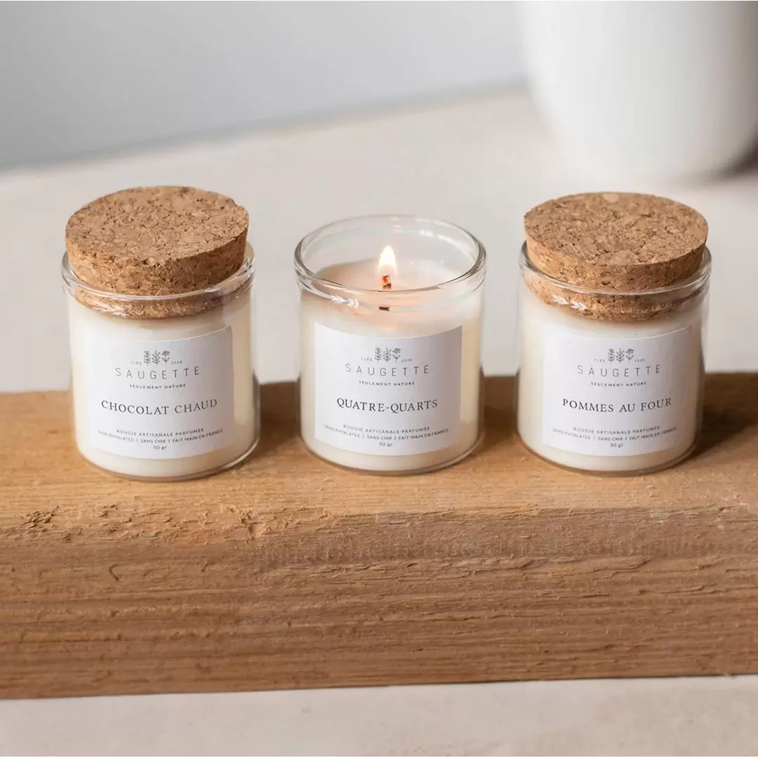 Coffret 3 Bougies parfumées artisanales Goûter d'Hiver | Saugette