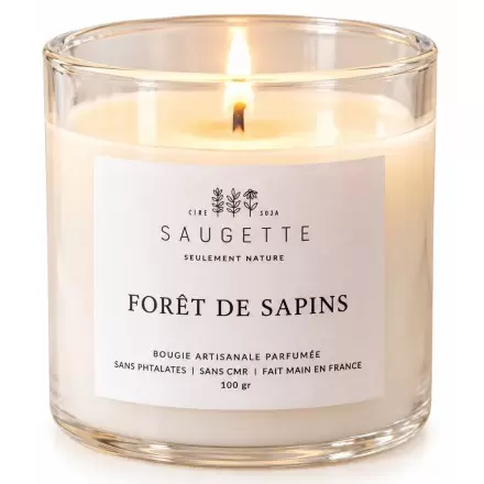 Bougie Forêt de Sapins - Parfumée & Artisanale - Saugette