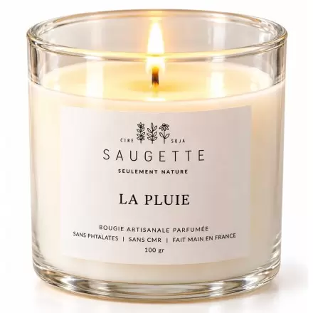 Bougie La Pluie - Parfumée & Artisanale - Saugette
