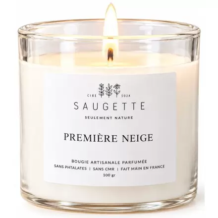 Bougie Première Neige - Parfumée & Artisanale | Saugette