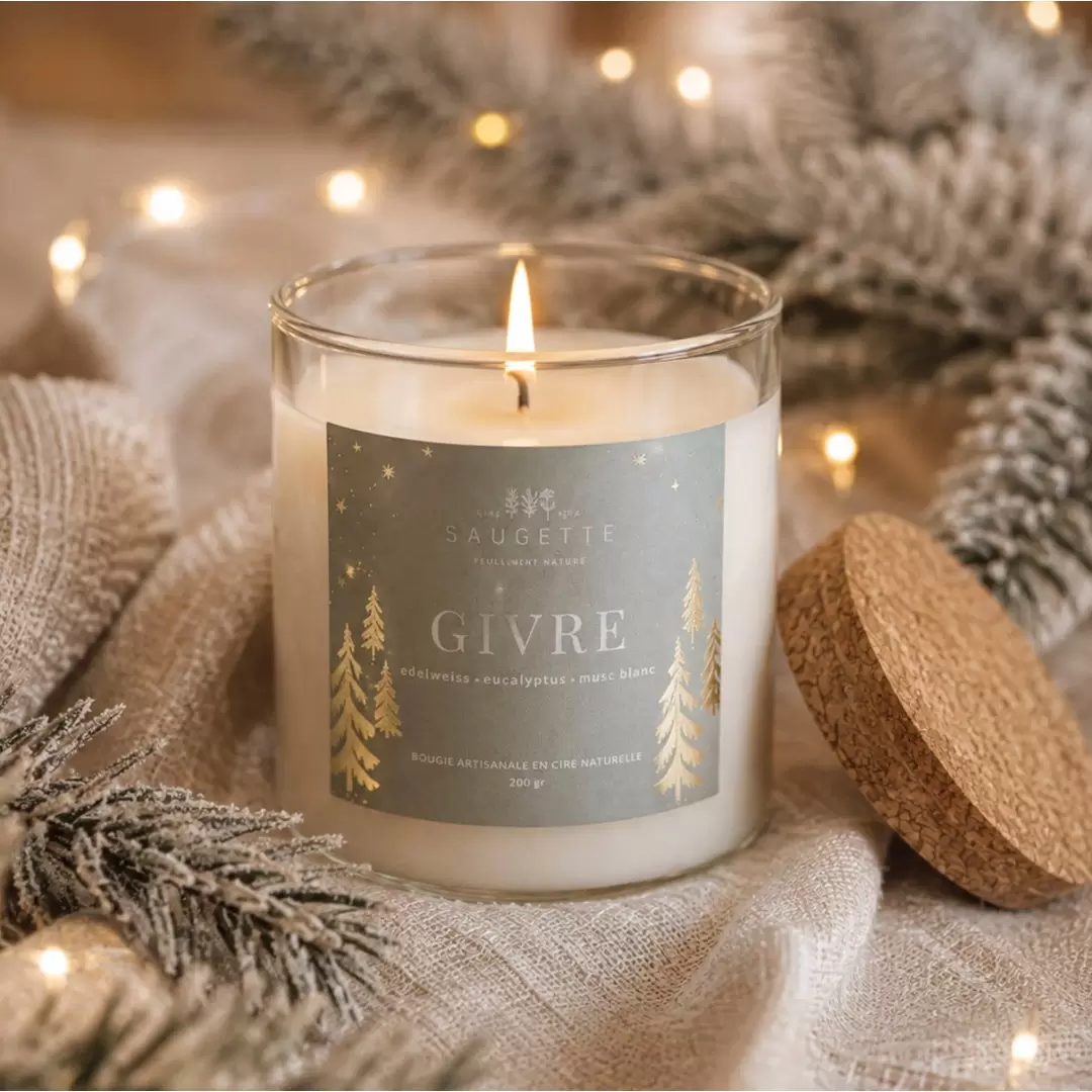 Bougie Givre - Parfumée & Artisanale | Saugette