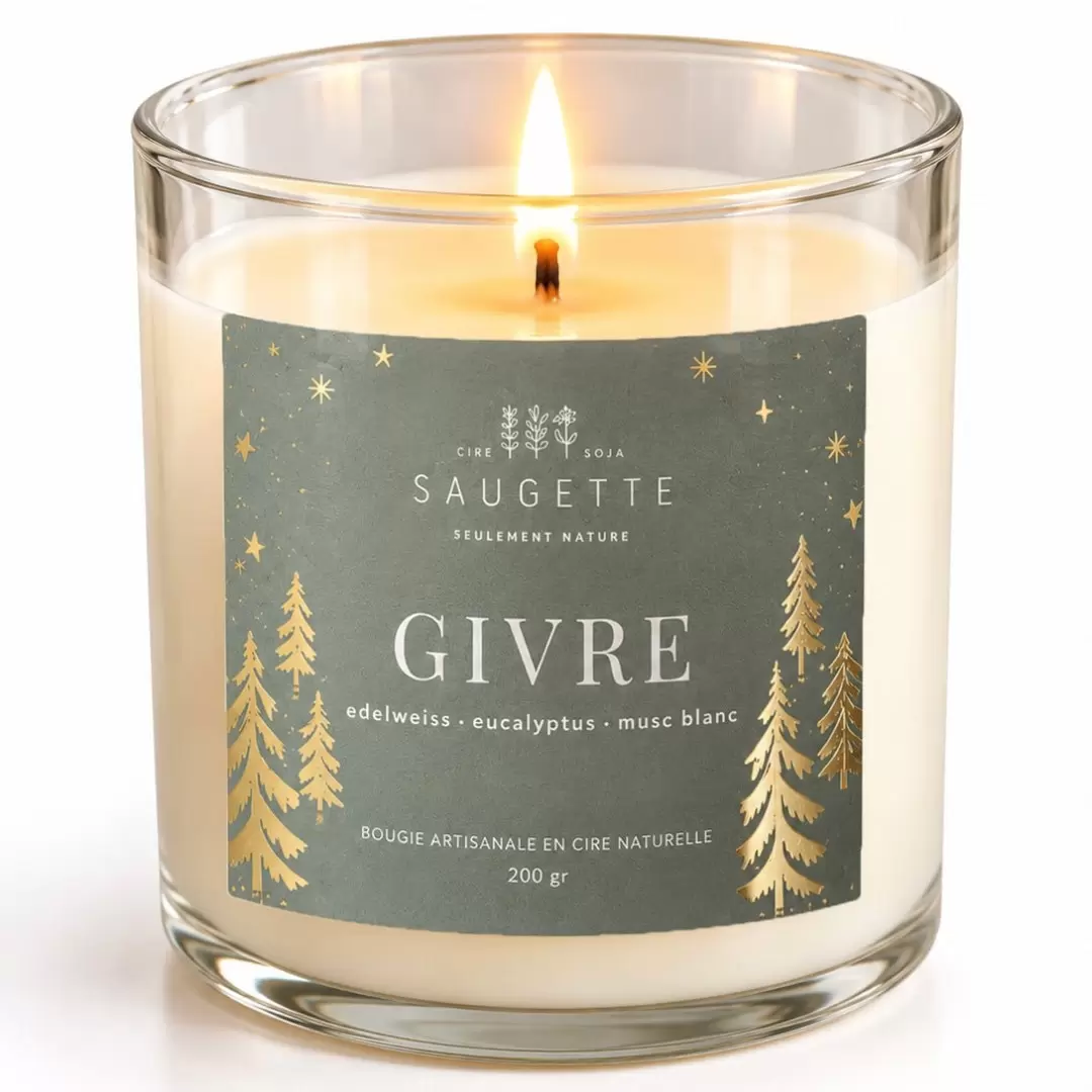 Bougie Givre - Parfumée & Artisanale | Saugette