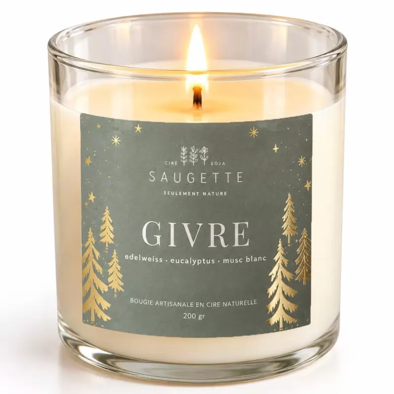 Bougie Givre - Parfumée & Artisanale | Saugette