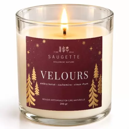 Bougie Velours - Parfumée & Artisanale | Saugette