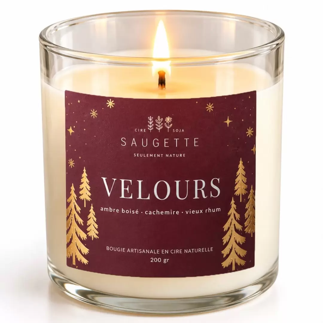 Bougie Velours - Parfumée & Artisanale | Saugette