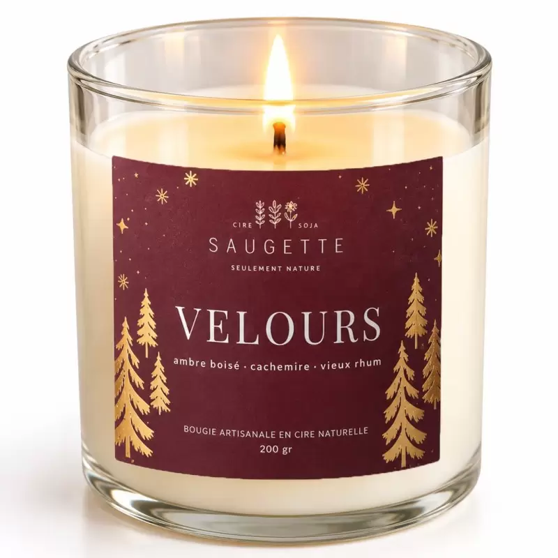 Bougie Velours - Parfumée & Artisanale | Saugette