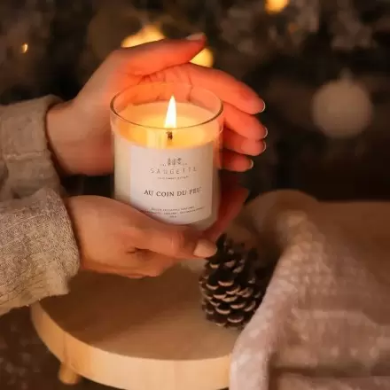 Bougie Au Coin du Feu - Parfumée & Artisanale | Saugette