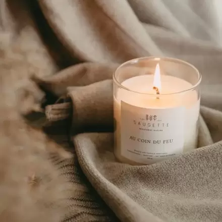 Bougie Au Coin du Feu - Parfumée & Artisanale | Saugette