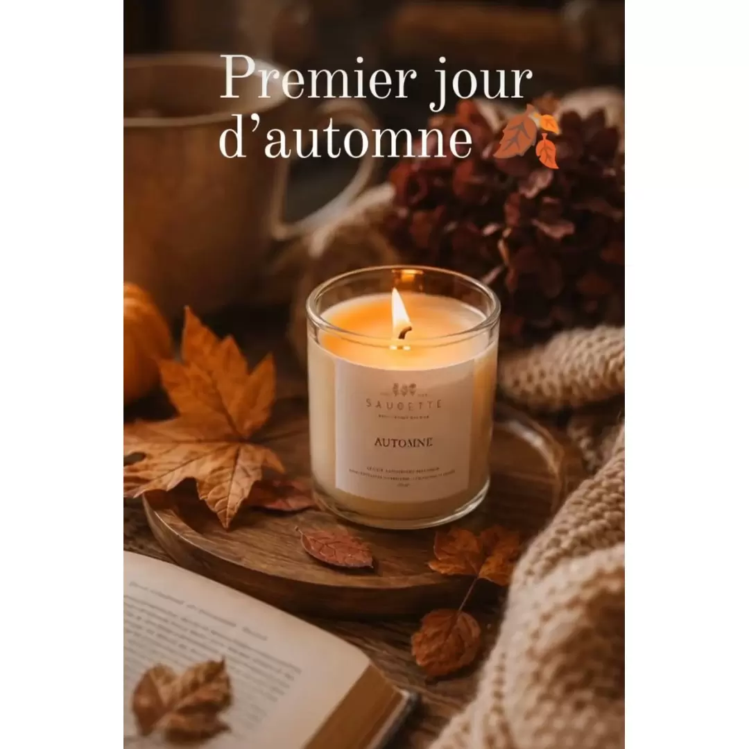 Bougie Parfumée & Artisanale Automne - Saugette