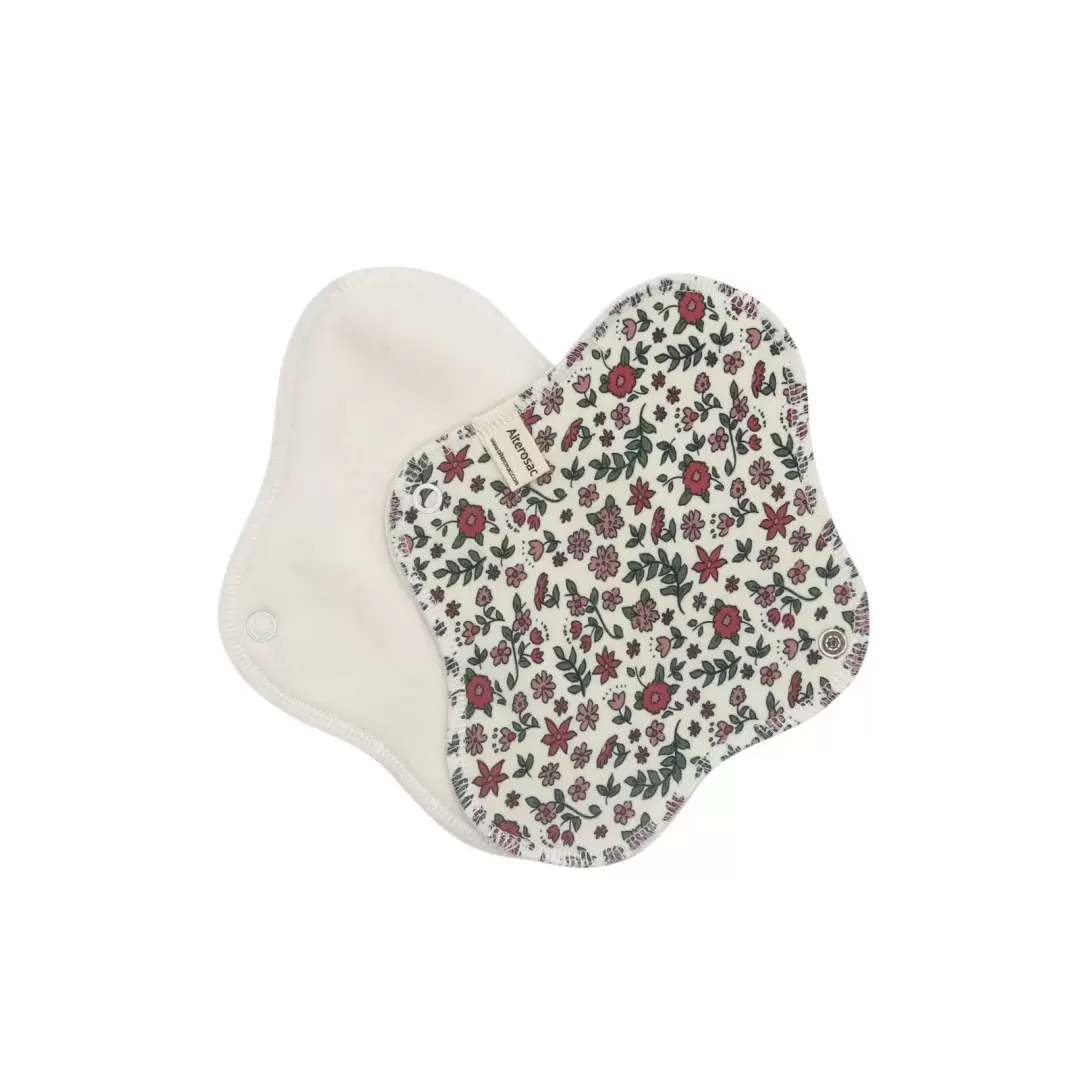 Serviette hygiénique lavable coton bio GOTS taille M | Alterosac