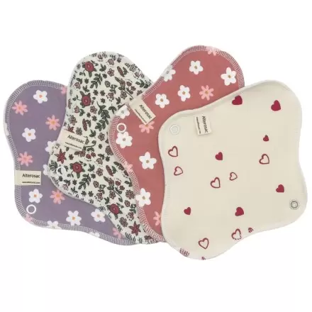 Serviette hygiénique lavable coton bio GOTS taille M | Alterosac