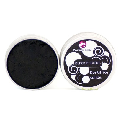 Dentifrice solide au charbon - Black is Black - Pachamamaï  